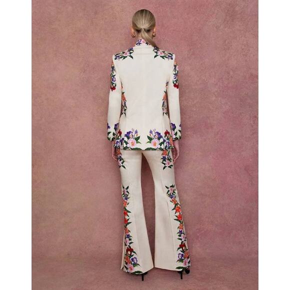 BORGO DE NOR Quinn Jacket & Matching Pants Set in Tree of Life UK 6 US 2 - Picture 3 of 5